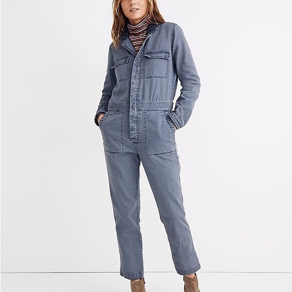 Madewell indigo Sherpa coveralls, NWT! - Picture 2 of 5